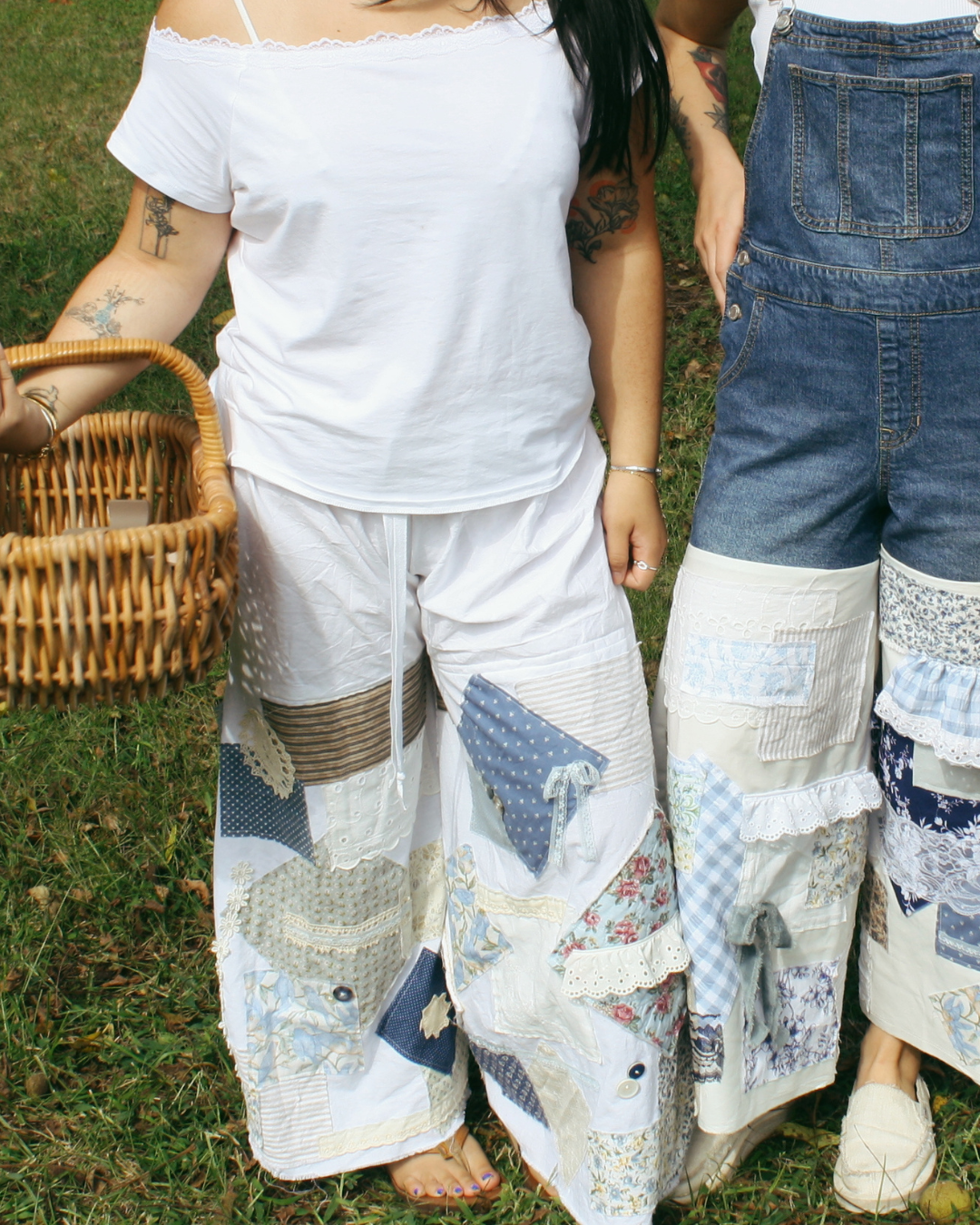 Patchwork Flares - Bluebell