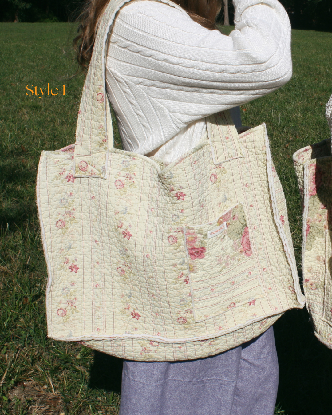 Rosetta Quilted Tote