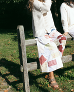 Patchwork Overalls- Cranberry