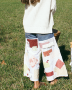 Patchwork Overalls- Cranberry
