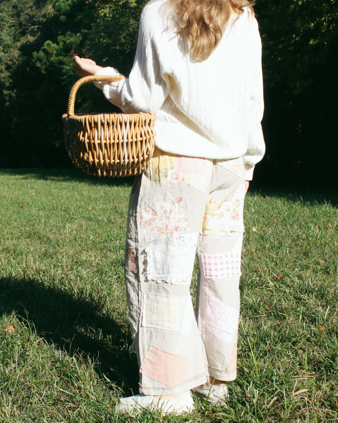 Cottage Patchwork Pants - Oat