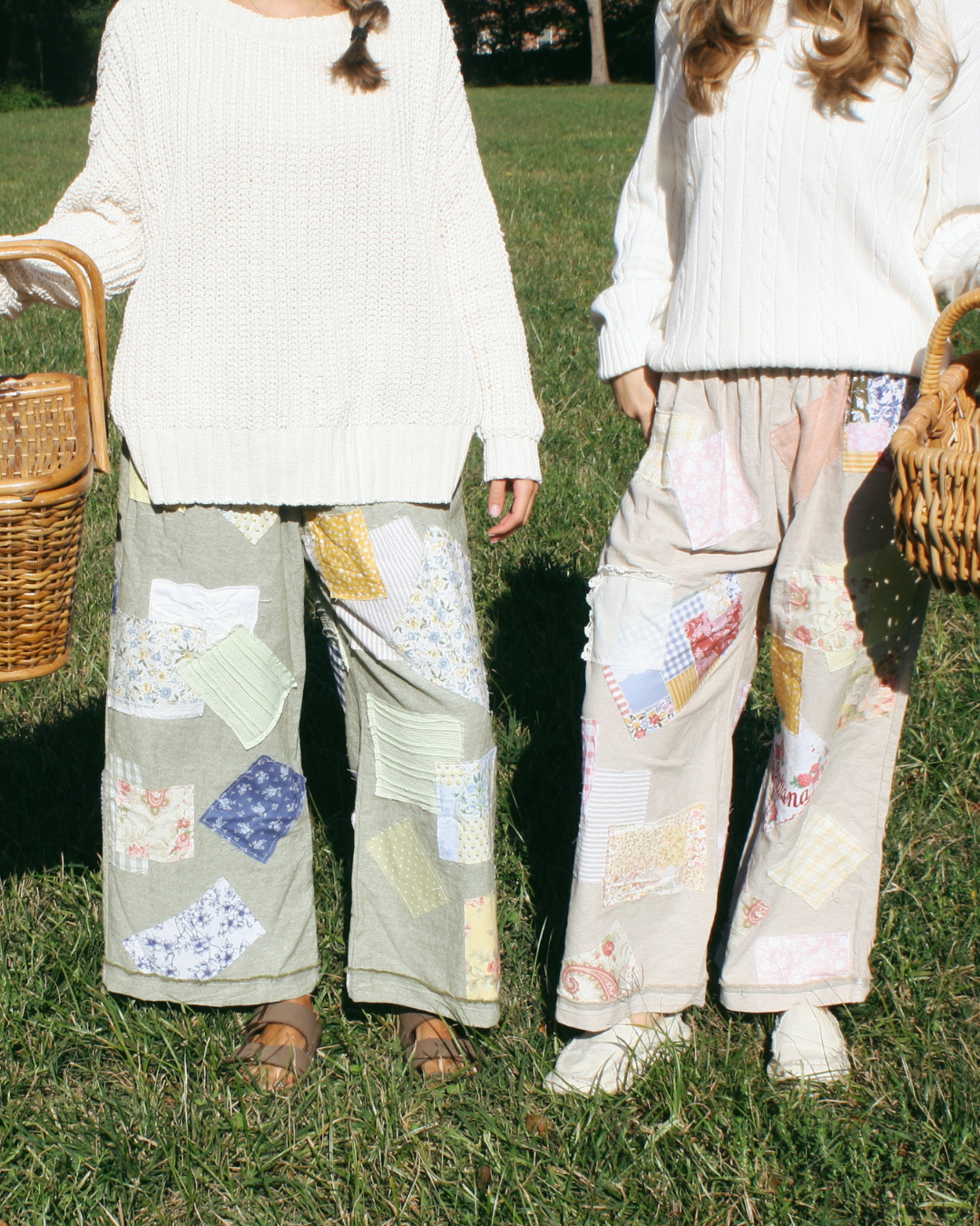 Cottage Patchwork Pants - Oat