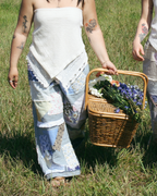 Cottage Patchwork Pants- Blueberry