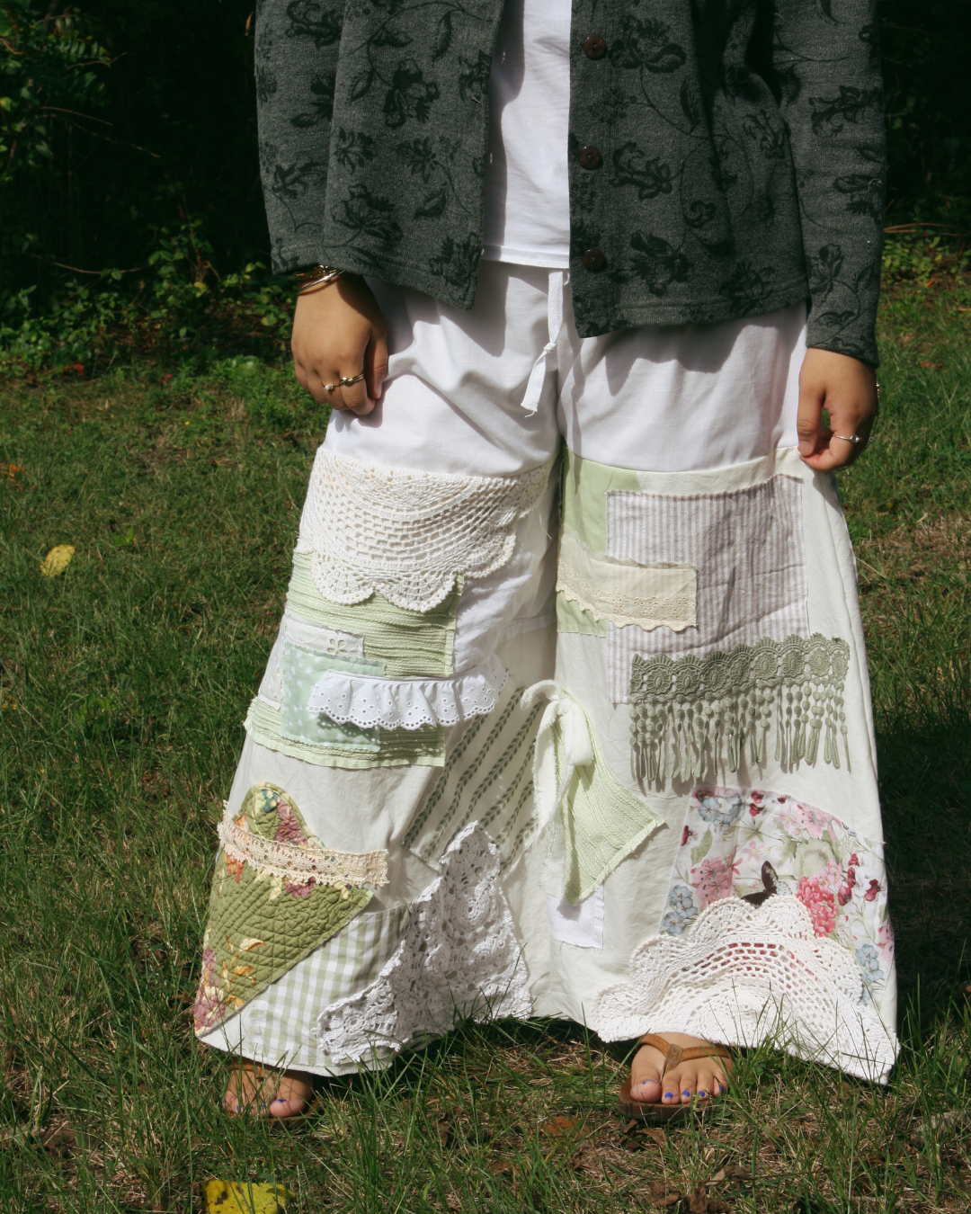 Patchwork Flares - Gardenia