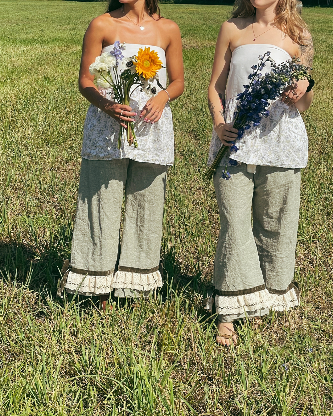 Willow Lace Bloomers - Olive