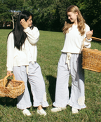 Doily Loungers- Earl Grey Stripes