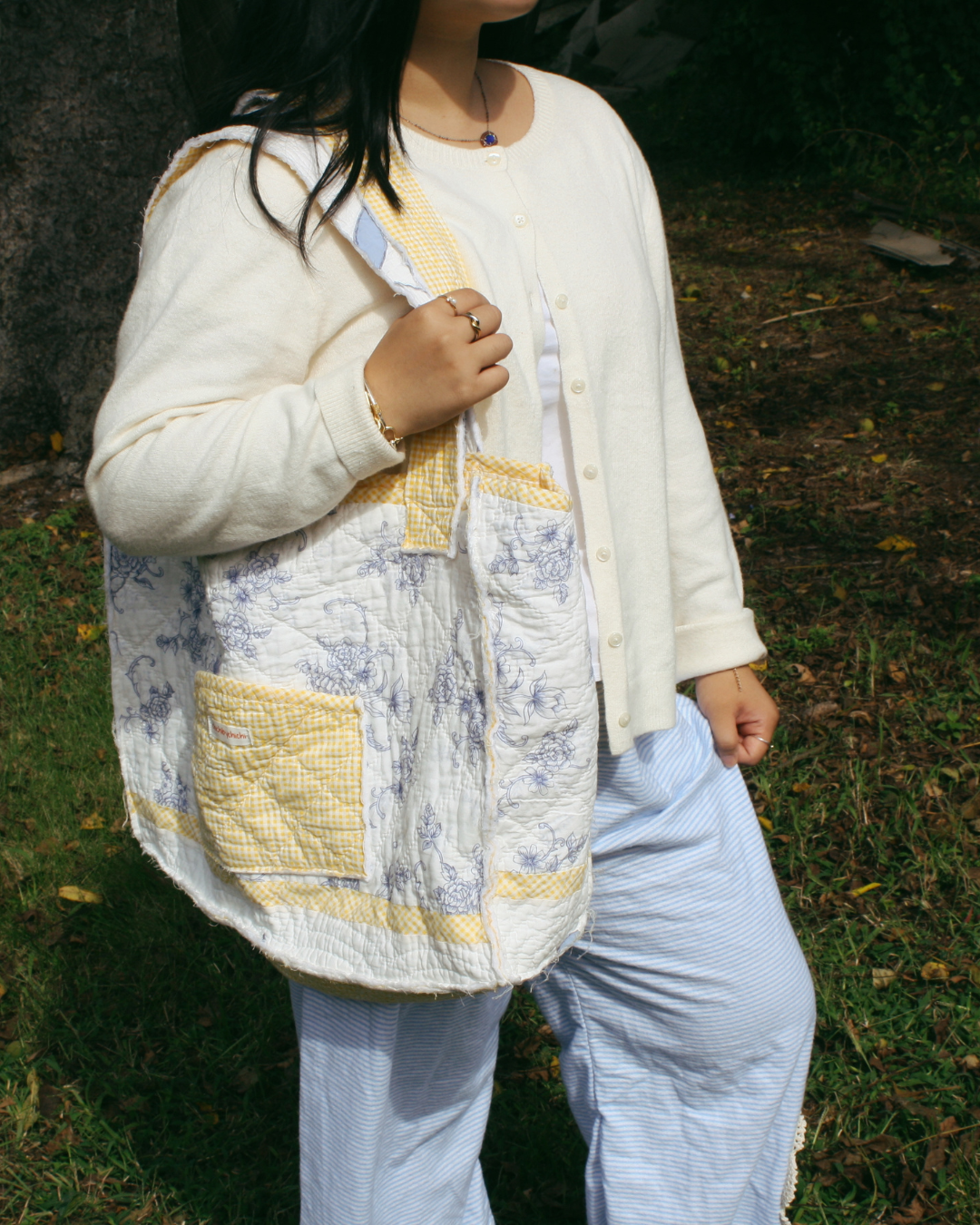 Sun & Sea Quilted Tote Bag